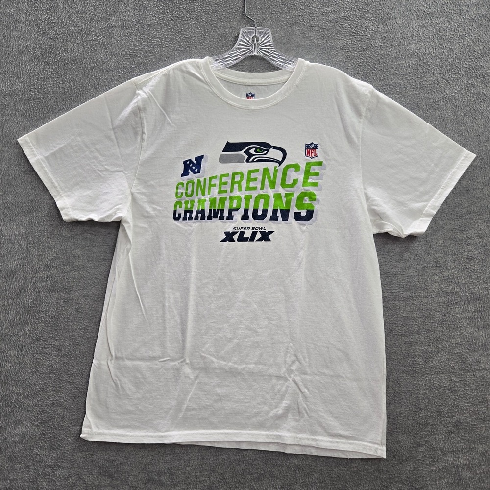 Seattle Seahawks Men Shirt  XL White‎ XLIX Super Bowl Pro Line 2014
